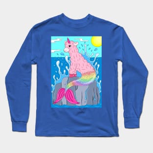 Llamacorn mermaid Long Sleeve T-Shirt